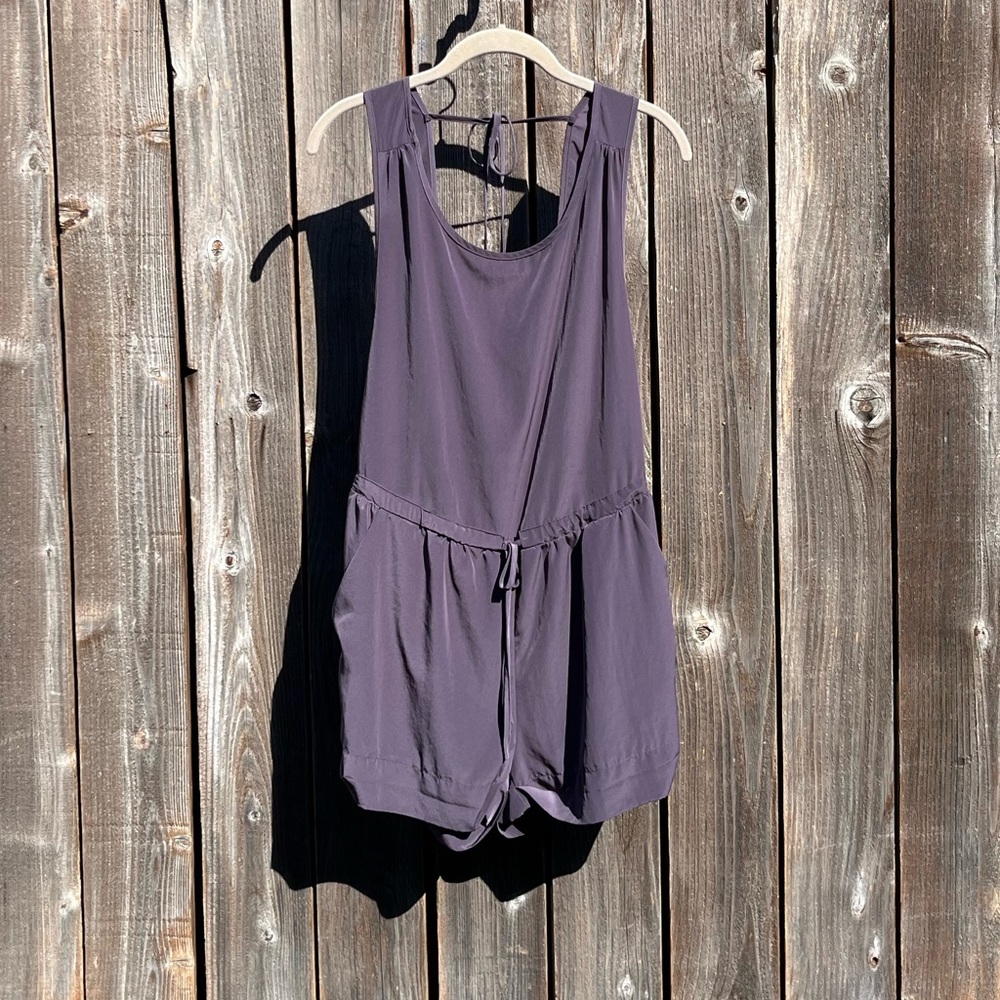 Zoa gunmetal gray romper size x small